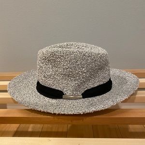 Salt and Pepper Woven Anthropologie Hat